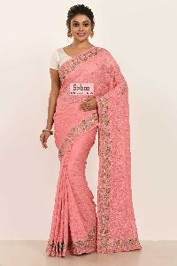 Jute Embroidered Saree