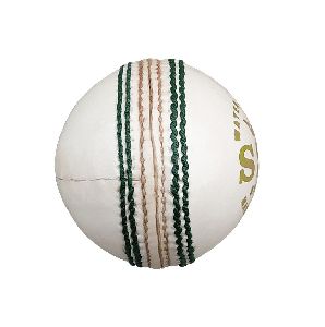 White Leather Cricket Ball, 4 Piece Cricket Ball