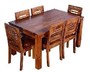 Wooden Dining Table Set  6 Seater