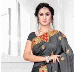 Blair Vichitra Silk Embroidered Saree