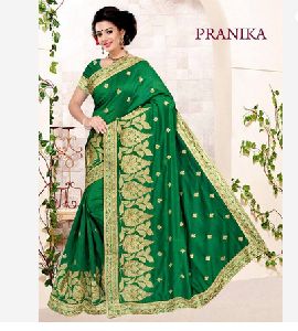 Pranika Silk Embroidered Saree