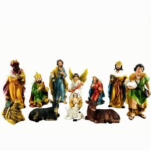 Christmas 5 inch cribset, Nativity set 12Pcs