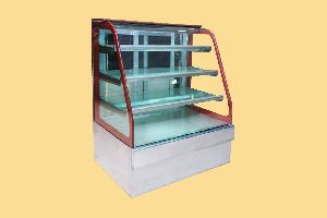 J Type Bend Glass Display Counters