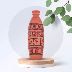 Clay Abstract Cross Water bottle