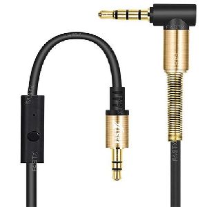 L-shaped 3.5mm Aux Cable With Mic