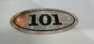 Stainless Steel Number Plate