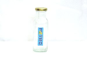 300ml Square Milk Glass Bottle