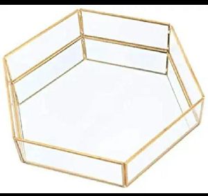 Hexagon Glass Tray