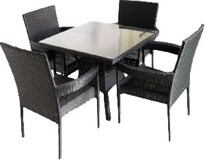 Wicker Table Chair Set