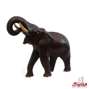 Elephant Trunk Up Statue