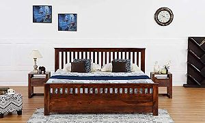 Solid Wooden Double Bed