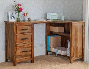 Wooden Study Table with Storage