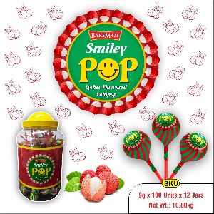 Smile pop flavored lollipop are lychee taste lollipop has a good and intense taste of lychee