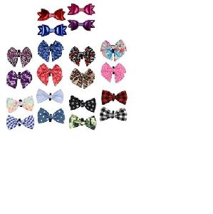 Bow Dog Collar Accessories, 2-pc. Sets