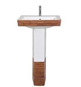 Designer Exclusive Design Square Pedestal Wash Basin Set