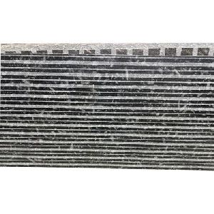 CNC Lines Black Granite Slab