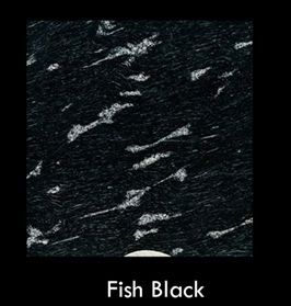 Fish Black Granite Stone