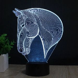 Zebra 3d acrylic lamp