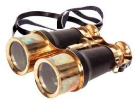 Brass Telescope Binocular, Color : Black, Golden