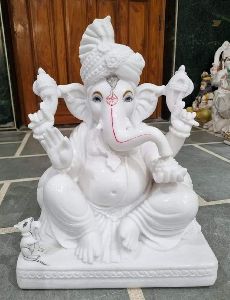 Ganapati statue in marble 1