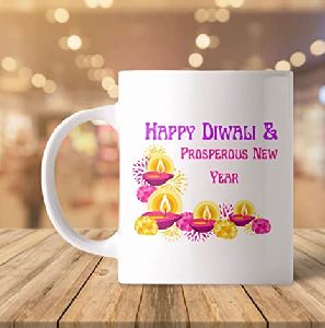 happy diwali printed mugs