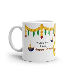 wishing you a very happy diwali printed ceramic coffee mug