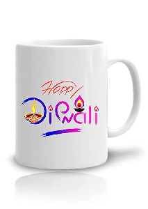 happy diwali printed coustmized mugs