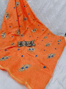 fancy embroidery silk saree pc-44