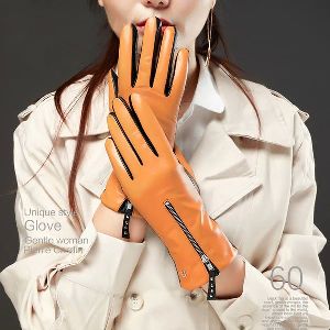 Womens Lambskin Leather Gloves