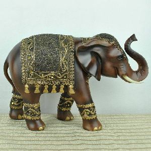 Wooden Elephant Statue