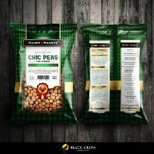 Printed Glossy Chickpea packaging Pouches