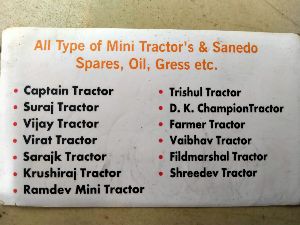 mini tractor parts