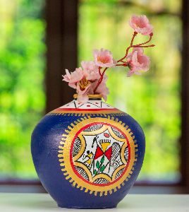 Handpainted Terracotta Flower Vase Pots for Christmas Gifting