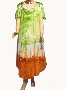 Tie and dye woman maxi dress #2392