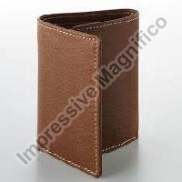 Leather Mens Tri Fold Wallet