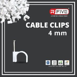 4 mm Single Nail Cable Clips