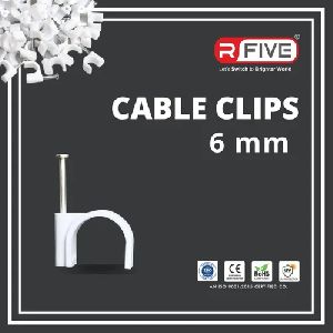 6 mm Single Nail Cable Clips