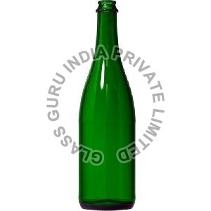 Green Champagne Glass Bottle