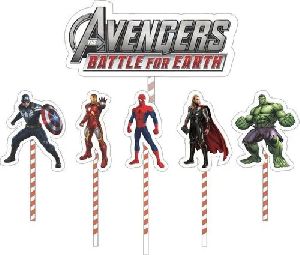 Avengers Theme Cake Toppers