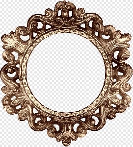 Wooden Round Photo Frame