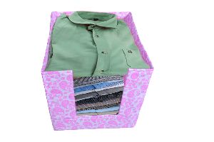 designer non-woven fabric foldable cloth storage boxes