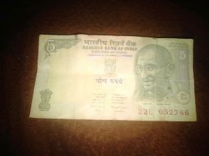 5 rupees note 786