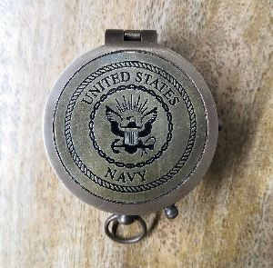 Brass United States Navy Compass