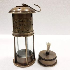 Nautical Antique Brass Oil Lamp