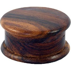 Wood herb grinder