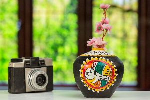 new year gifting clay flower pots