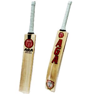 aga leather ball mens size short handle kashmir willow cricket bat
