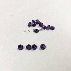 Natural African Amethyst Faceted Round Loose Gemstones