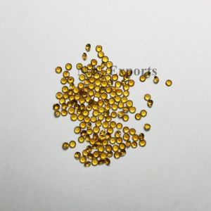 Natural Citrine Faceted Round Loose Gemstones