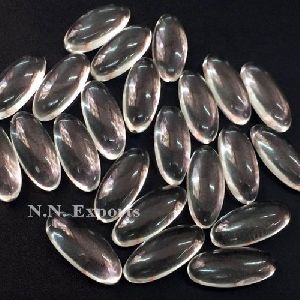 Natural Crystal Quartz Oval Cabochons Loose Gemstones